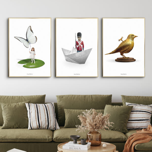 Plakater med hvid baggrund