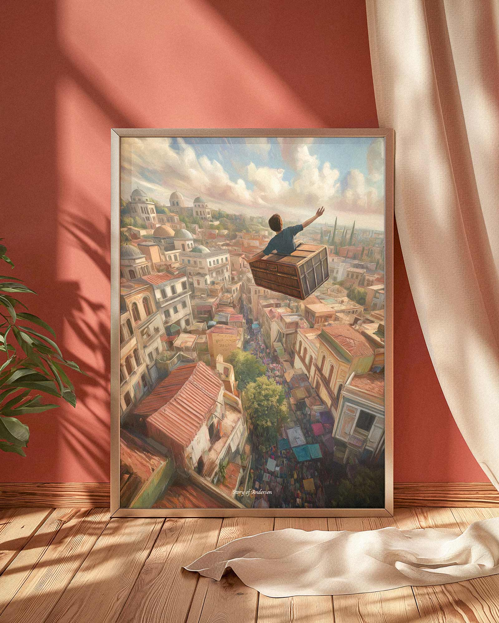 Plakat – H.C. Andersen Eventyr – Den Flyvende Kuffert