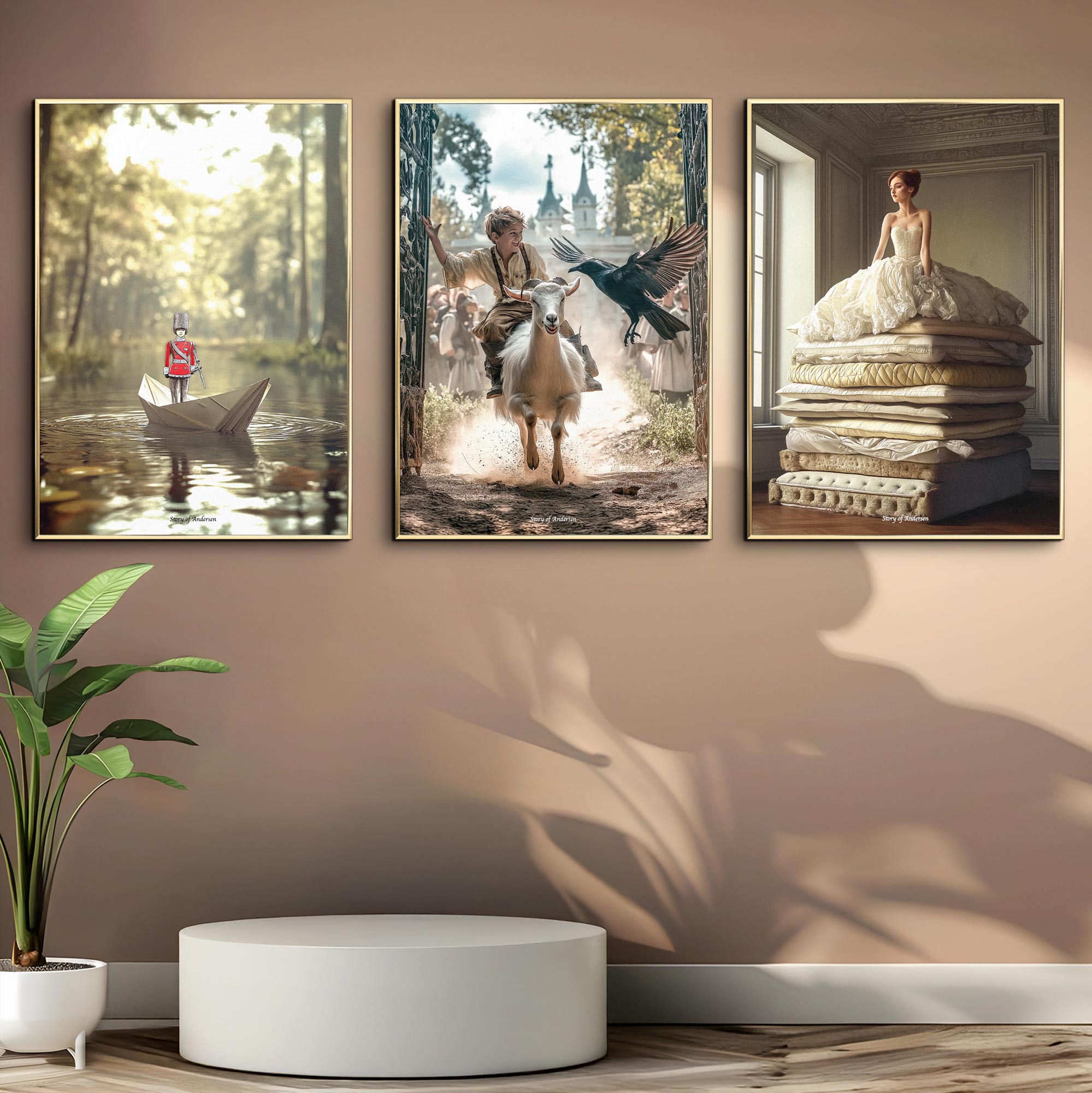 Billedvæg – Eventyr – 3 valgfri plakater – 50x70 cm