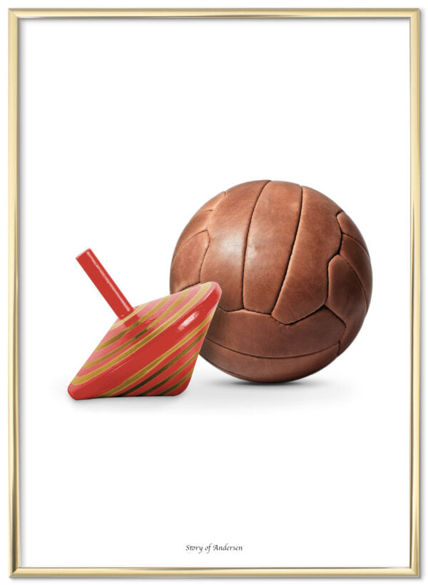 Plakat – H.C. Andersen Signatur – Kærestefolkene – Hvid baggrund