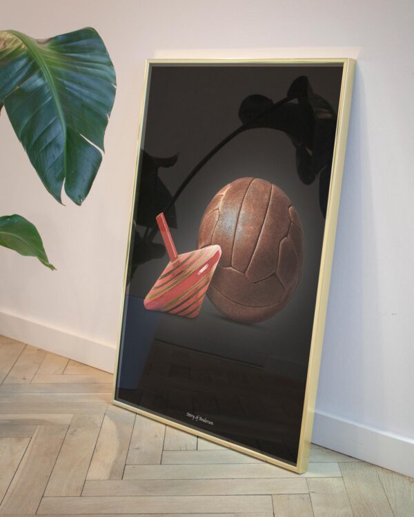 Plakat – H.C. Andersen Signatur – Kærestefolkene – Sort baggrund