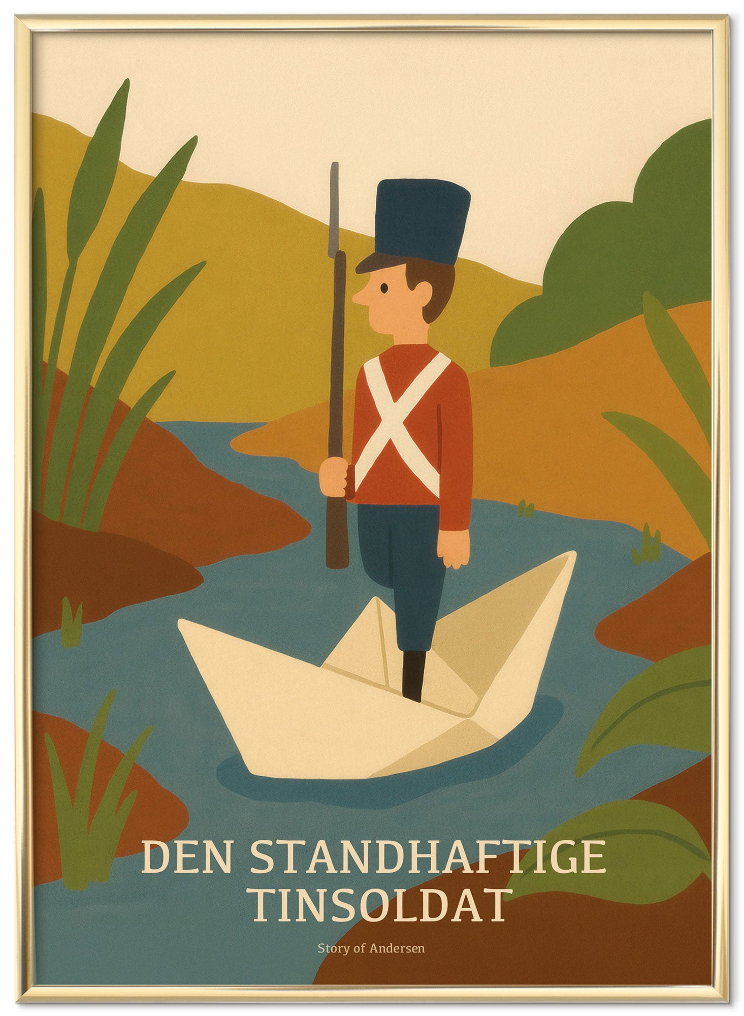 Plakat – H.C. Andersen Kunsttryk – Den Standhaftige Tinsoldat