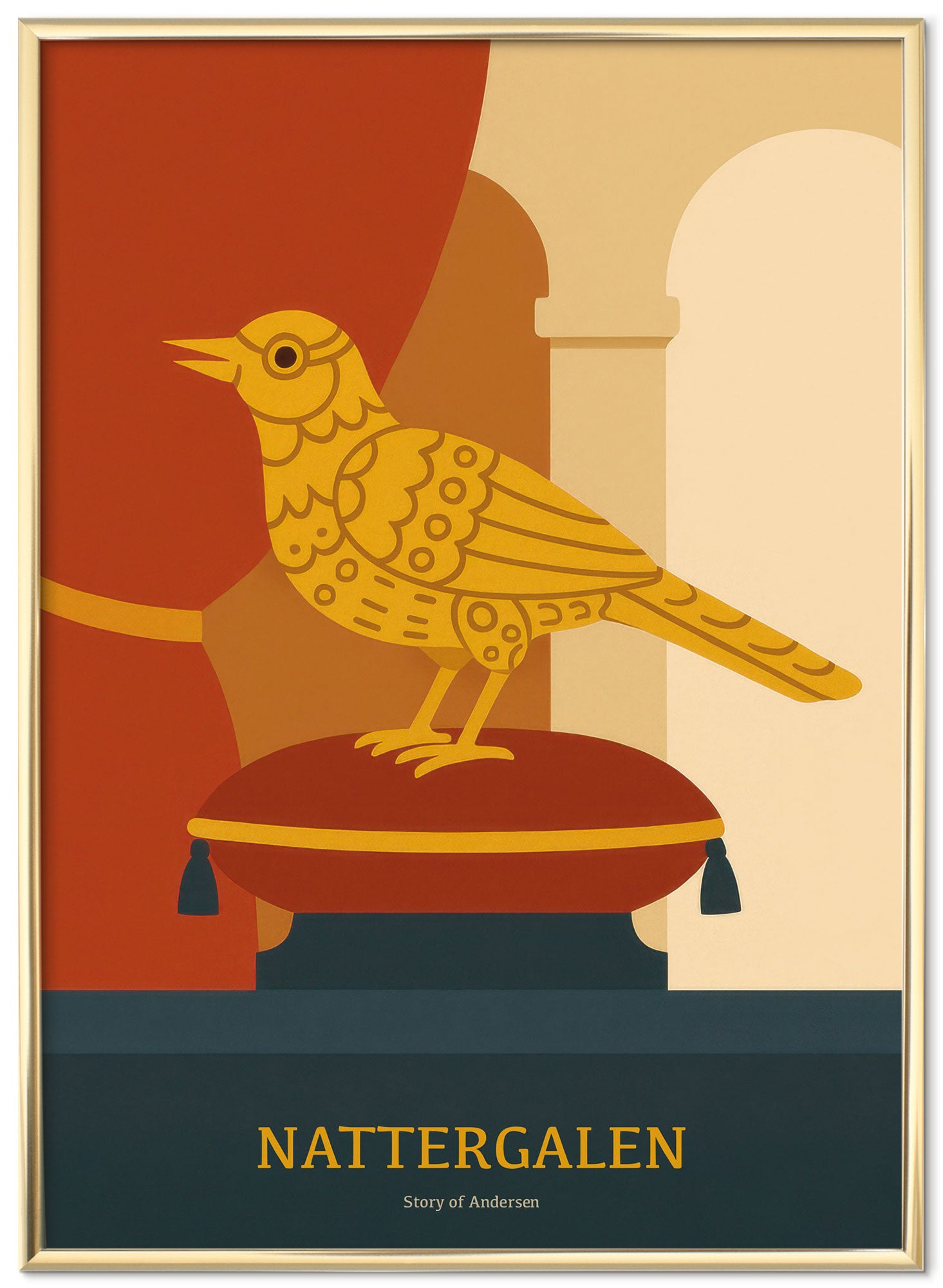 Plakat – H.C. Andersen Kunsttryk – Nattergalen