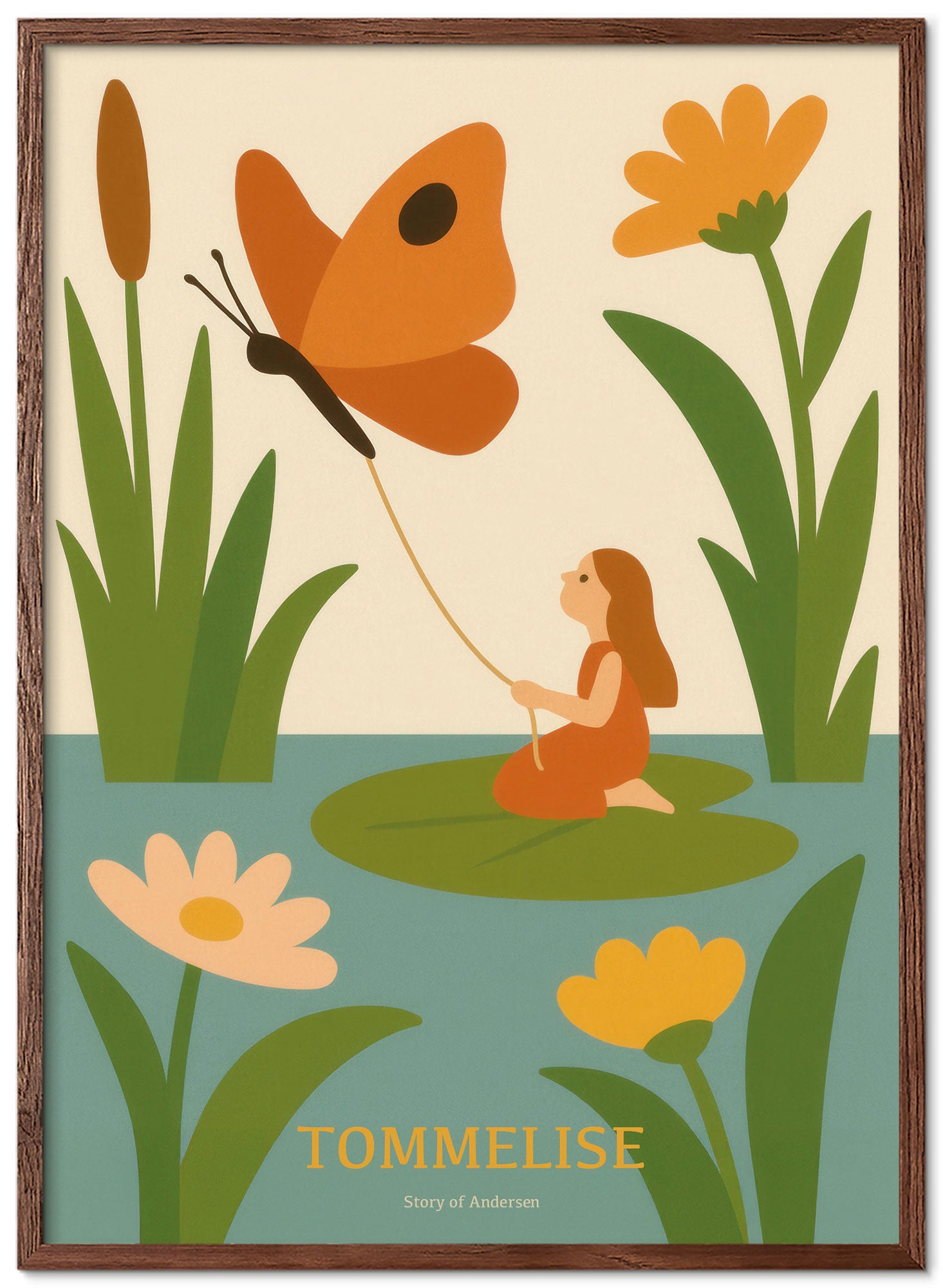 Plakat – H.C. Andersen Kunsttryk – Tommelise