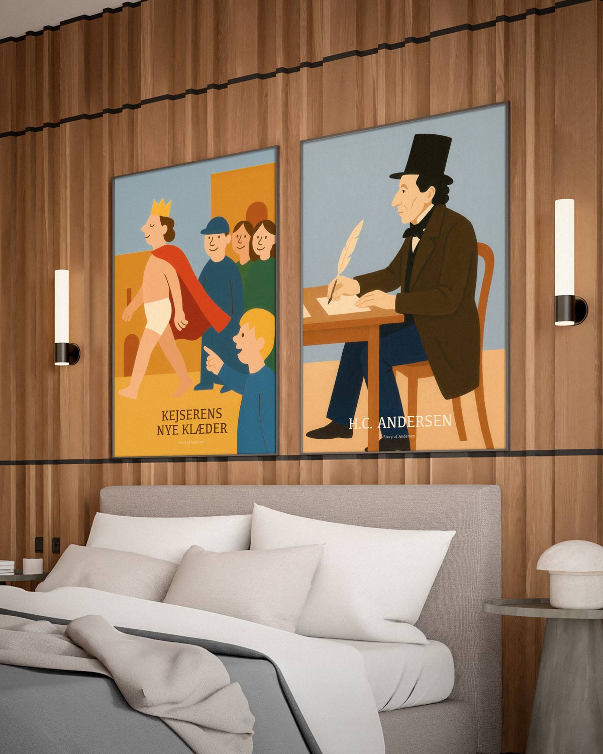 Plakat – H.C. Andersen Kunsttryk – Portræt