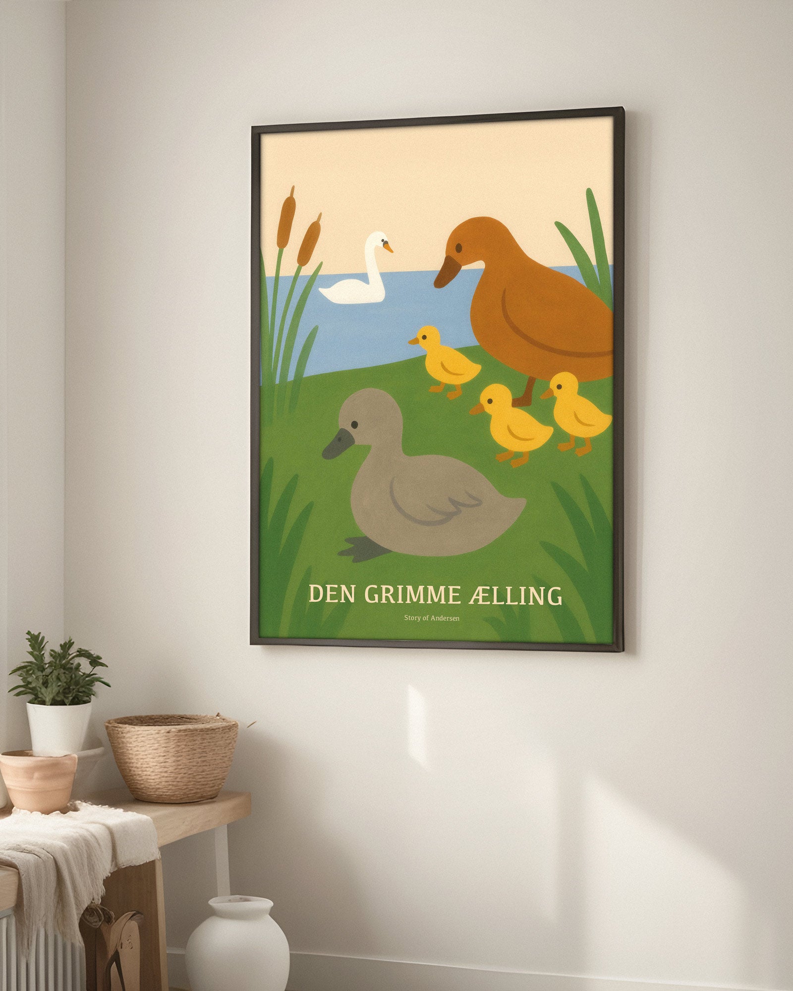 Plakat – H.C. Andersen Kunsttryk – Den Grimme Ælling