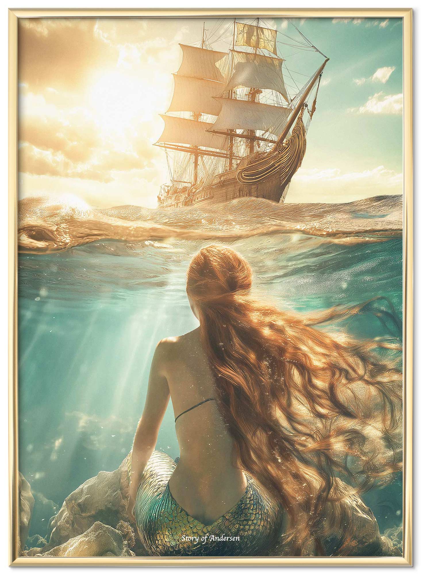 Plakat – H.C. Andersen Eventyr – Den Lille Havfrue