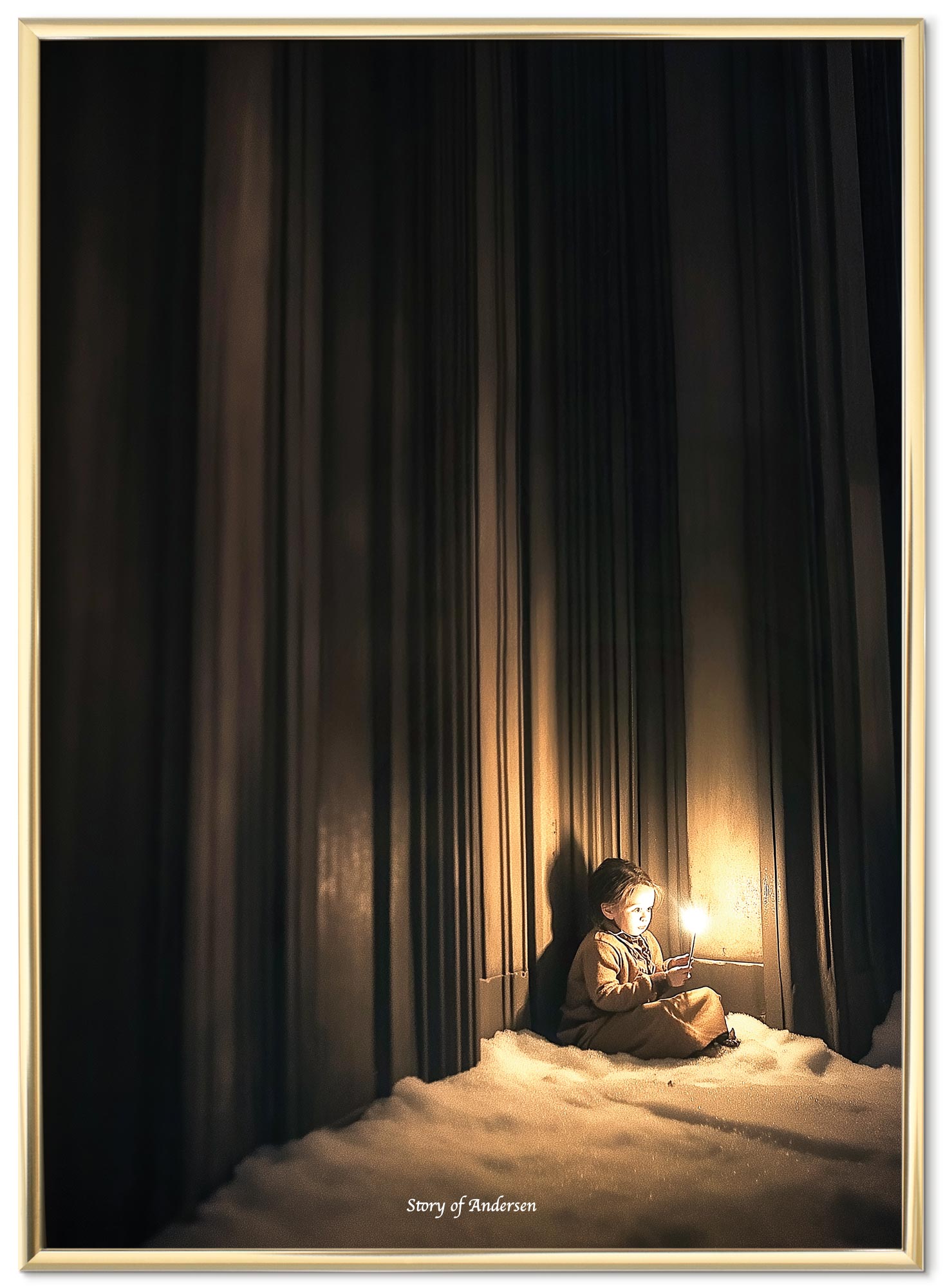 Plakat – H.C. Andersen Eventyr – Den Lille Pige Med Svovlstikkerne