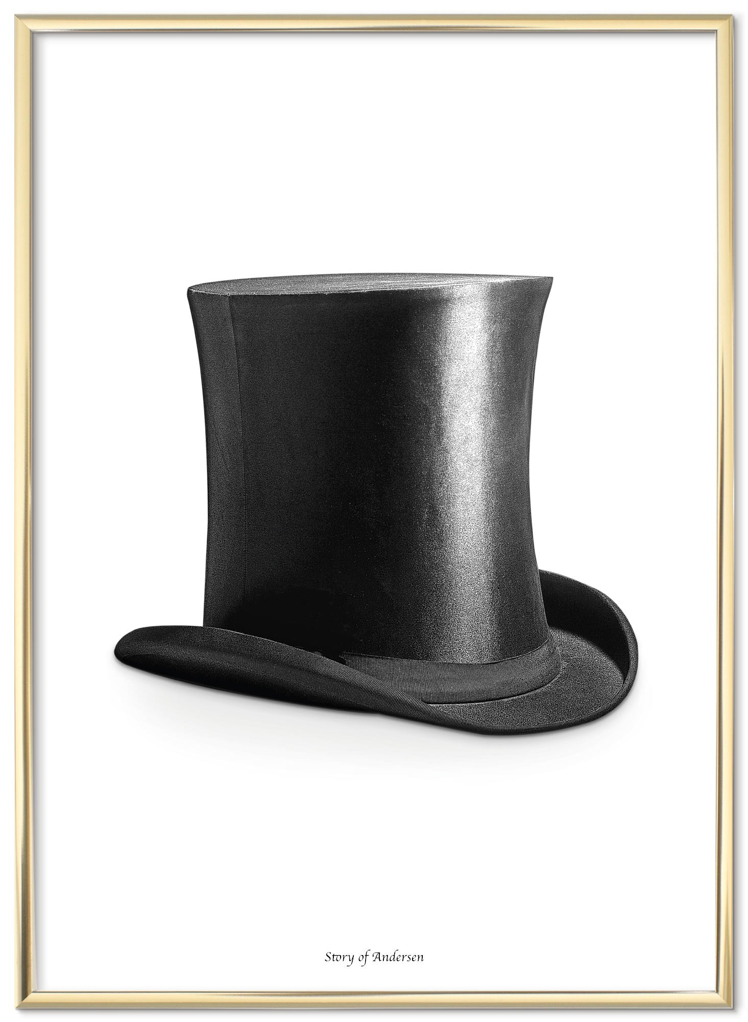 H.C. Andersens Hat – Hvid baggrund