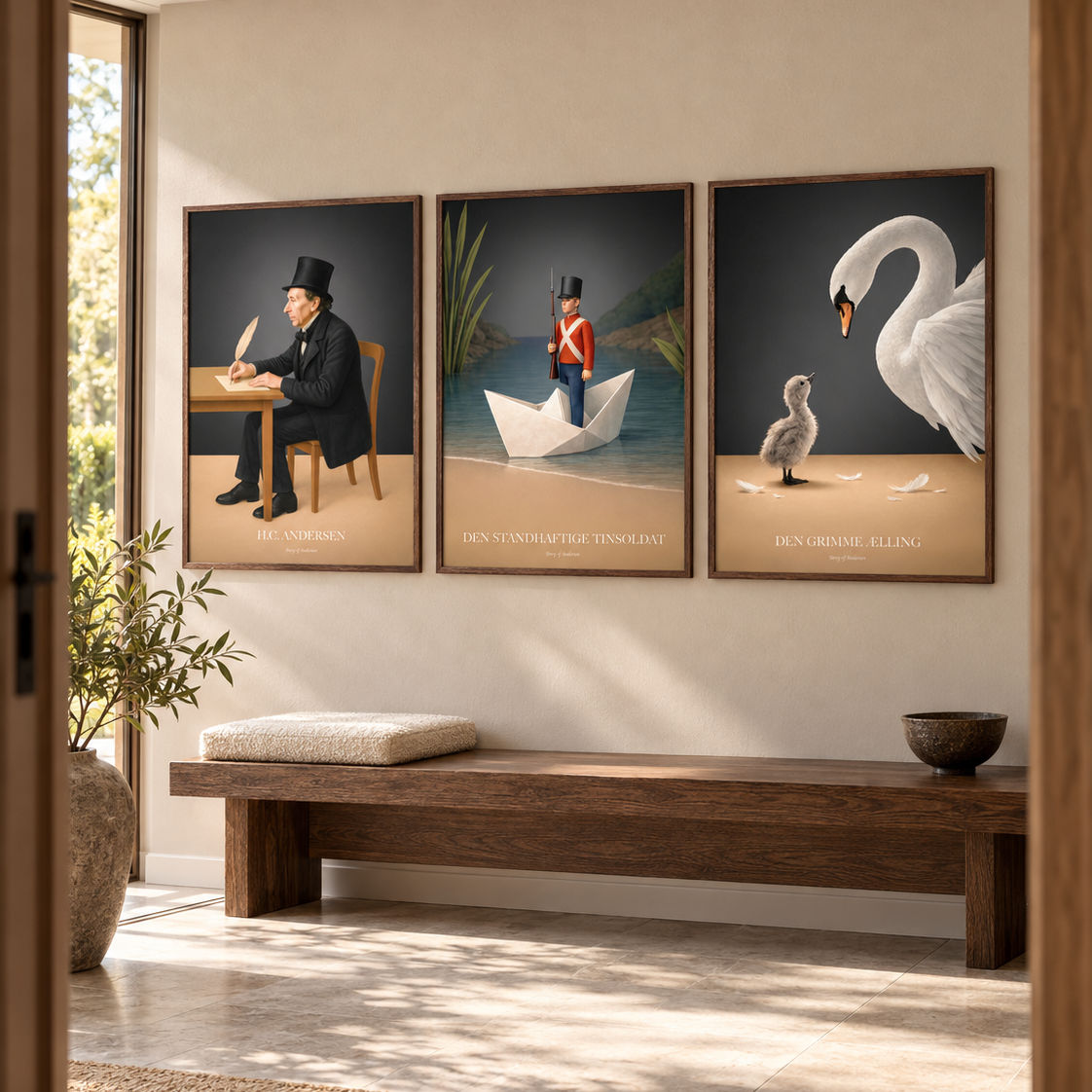 Billedvæg – Story – 3 stk. plakater – 50x70 cm