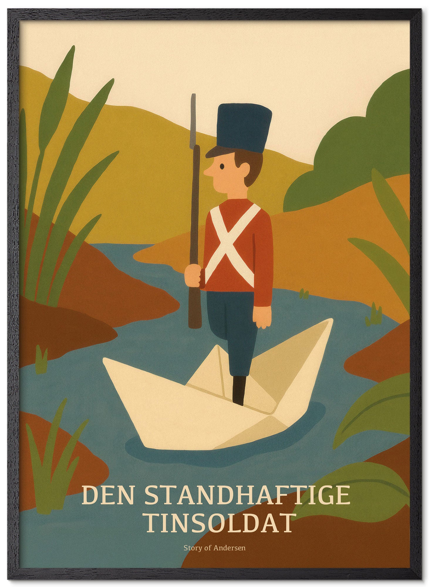 Plakat – H.C. Andersen Kunsttryk – Den Standhaftige Tinsoldat