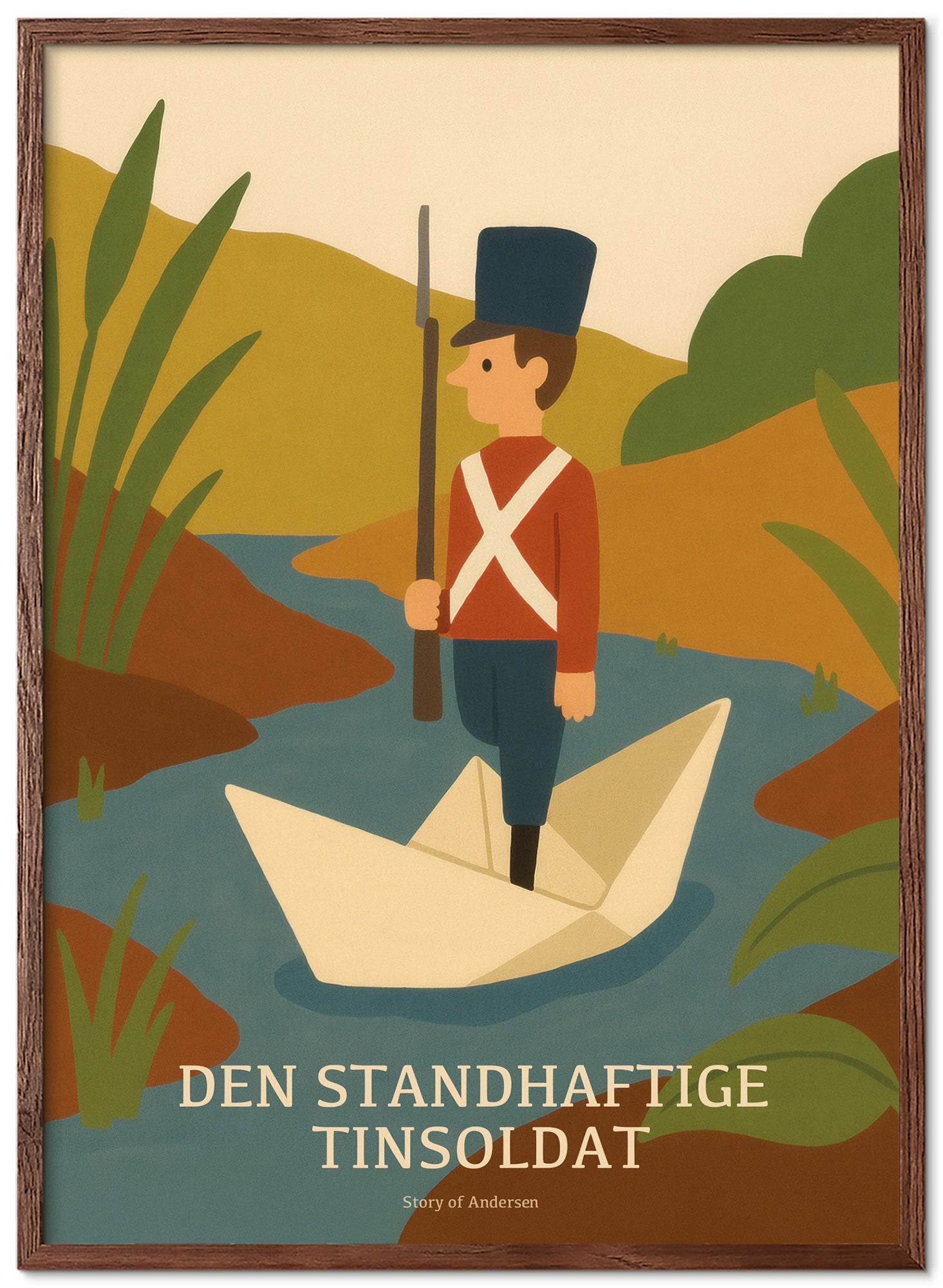 Plakat – H.C. Andersen Kunsttryk – Den Standhaftige Tinsoldat